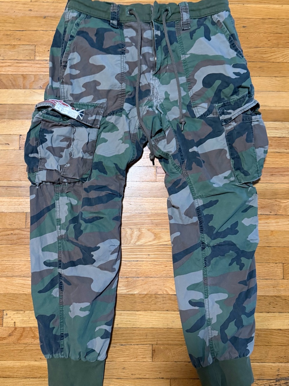 Denim & Supply Ralph Lauren Camo Cargo Pants - Green/Brown lined